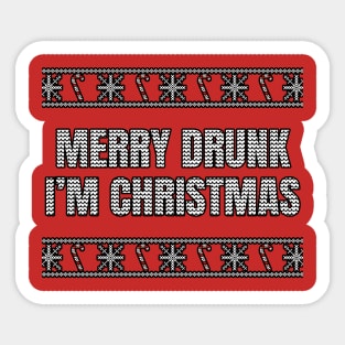 Merry Drunk I'm Christmas Sticker